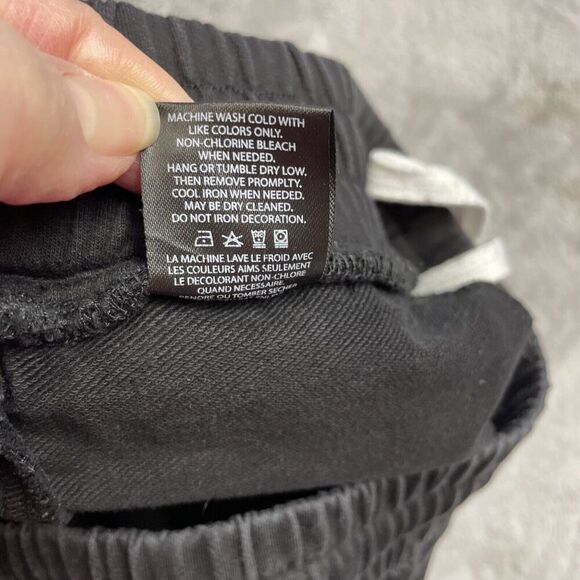 Black Pyramid Joggers Sweatpants Mens M Black Embroidered Logo Streetwear - Picture 5 of 14